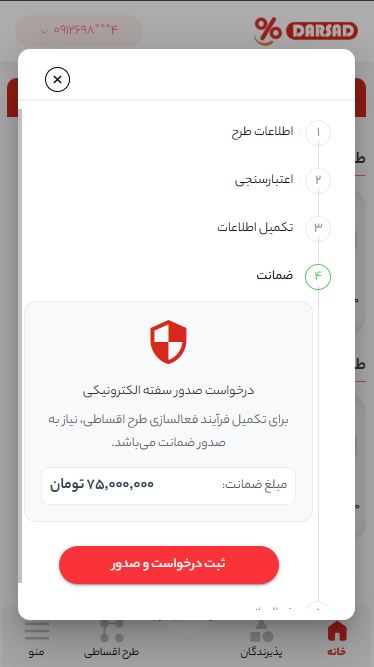 تعیین مبلغ ضمانت